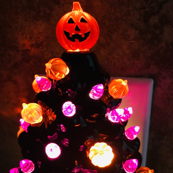 Halloween Bubble Tree Night Light, New - Picture 2 of 16